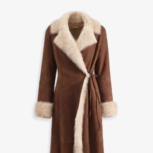 Joni leather coat full length